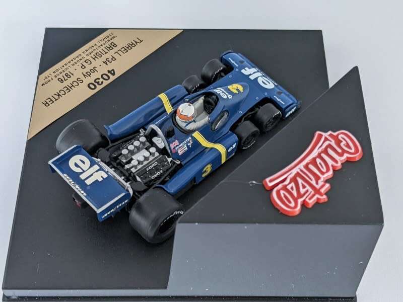 Tyrrell P34 1976 Jody Scheckter (British G.P) blue 1/43 Quartzo NEW+boxed *5140 instant wheels