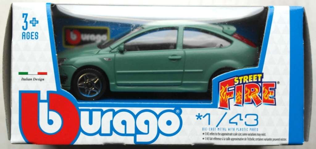 Ford Focus Mk.2 ST 2018 green-met 1/43 Bburago NEW+boxed *5983 instant wheels