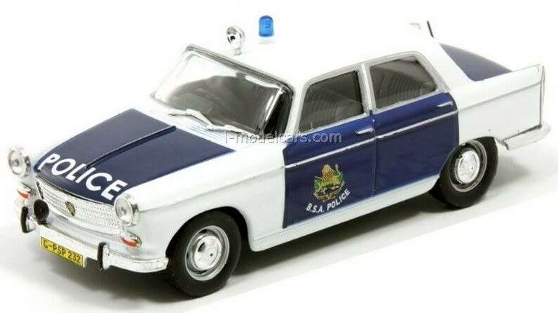 Peugeot 404 1965 BritishSouthAfricaPolice 1/43 IX0 NEWinBlister #5186 instant wheels