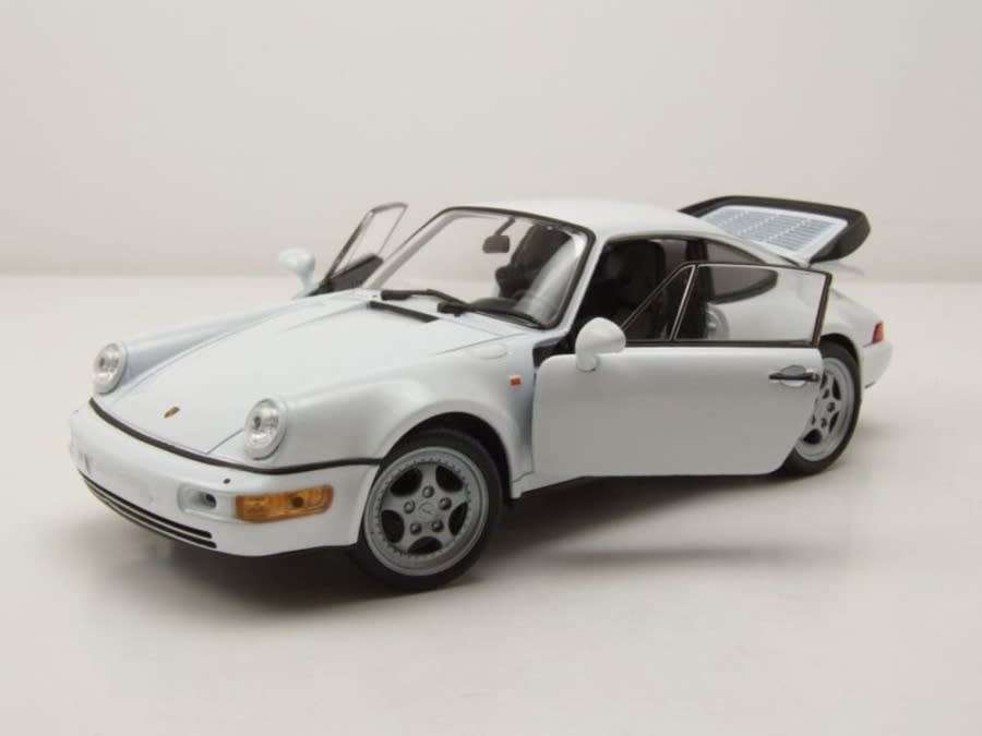 Porsche 911 (964) Turbo 1990 white 1/24 Welly NEW+boxed  #2124 instant wheels