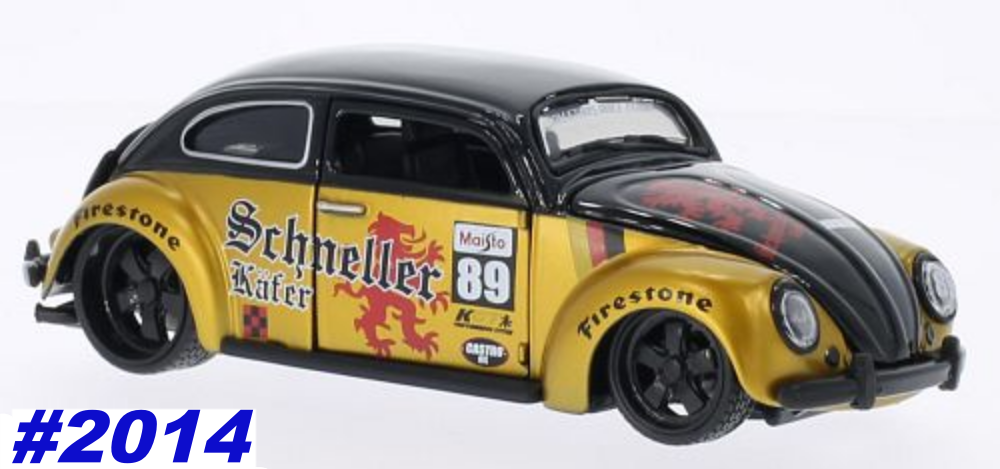 Volkswagen FAST beetle No.89 black+gold 1/24 Maisto NEW  #2014 instant wheels