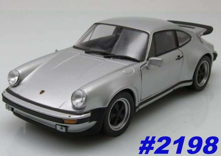 Porsche 911 Turbo 3.0 1974 silver 1/24 Welly NEW+boxed  #2198 instant wheels