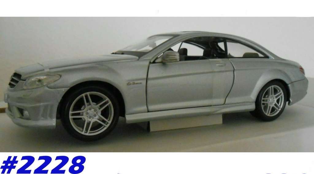 Mercedes-Benz CL63 AMG Coupe (C216) 2016 silver 1/24 NEW+boxed  #2228 instant wheels
