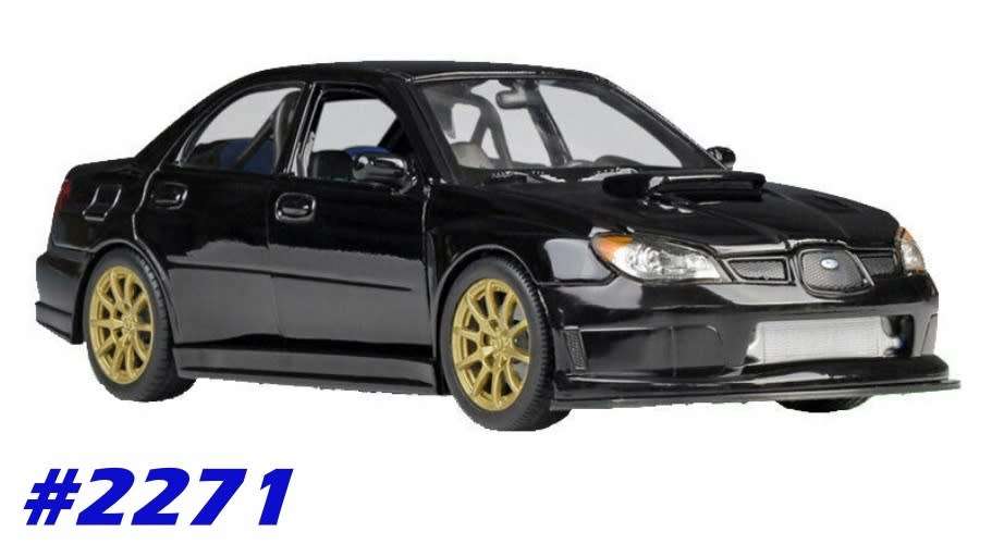 Subaru Impreza WRX STI 2010 black 1/24 Welly NEW +boxed  #2271 instant wheels