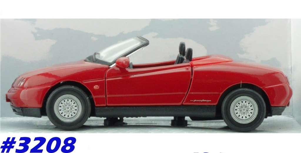 Alfa Romeo Spider 1966red 1/32 Welly NEW+boxed  #3208 instant wheels