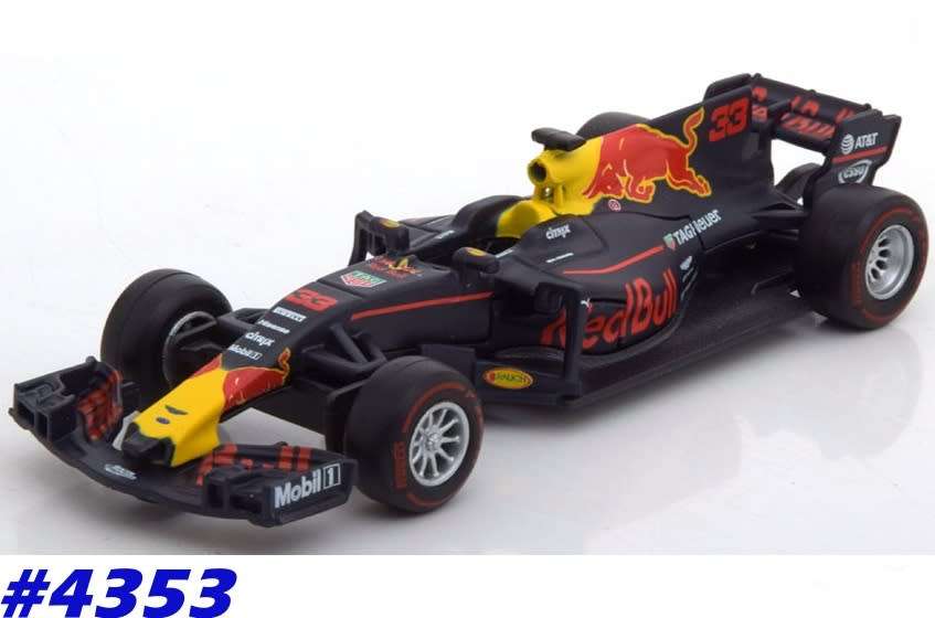 Red Bull TAG Heuer RB13 2017 VER 1/43 Bburago NEW+boxed  #4353 instant wheels