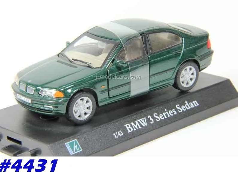 BMW 3er Serie dk.green-met 1/43 Cararama NEW+boxed   #4431 instant wheels