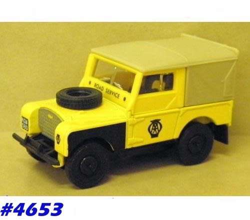 Land Rover 1949 RAC CANVAS TOP 1/43 Dinky DY9-B NEW+boxed  #4653 instant wheels