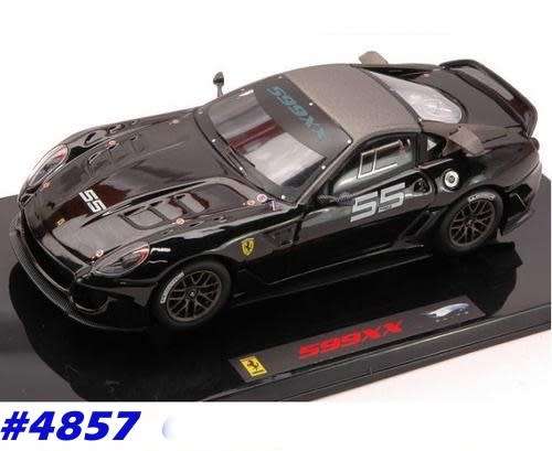 Ferrari 599XX 2009 black 1/43 HotWheels-ELITE NEW+boxed  #4857 instant wheels