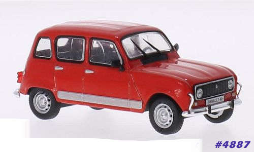 Renault 4L 1967 red 1/43 IXO NEW+boxed #4887 instant wheels