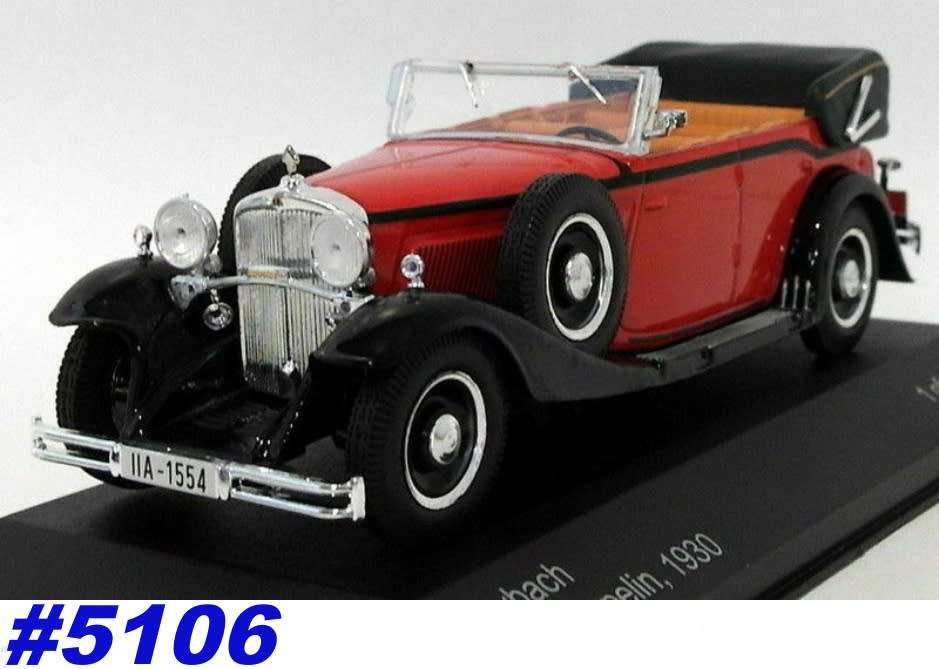 Maybach DS 8 Zeppelin 1930 red 1/43 Whitebox NEW+boxed  #5106 instant wheels