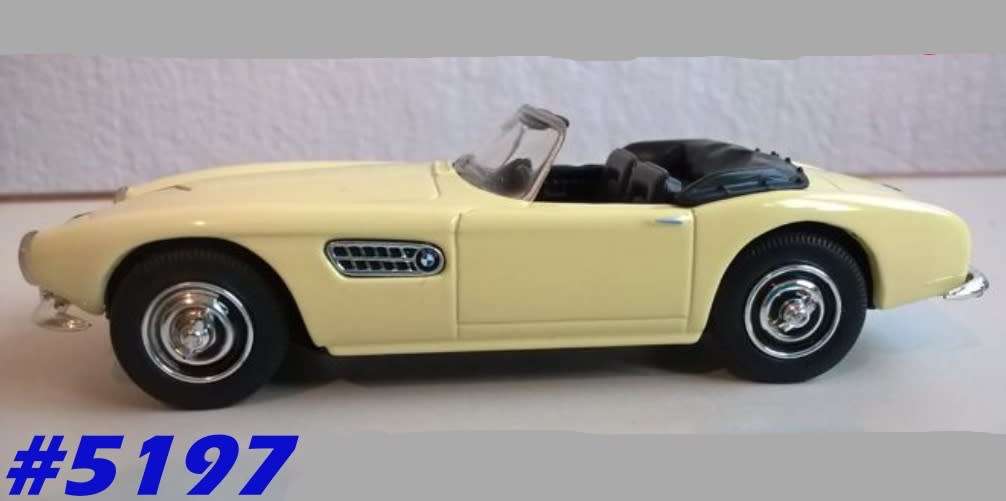 BMW 507 cabriolet 1958 cream 1/43 DelPrado NEW+showcased  #5197 instant wheels
