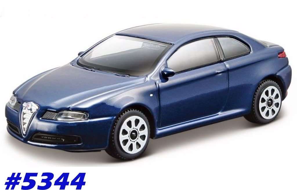 Alfa Romeo GT Coupe 2003 darkblue-met 1/43 Bburago NEW+showcased  #5344 instant wheels