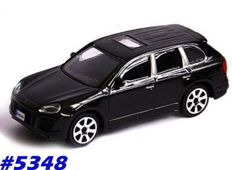 Porsche Cayenne 4,5 Turbo 2004 black 1/43 Bburago NEW+showcased  #5348 instant wheels
