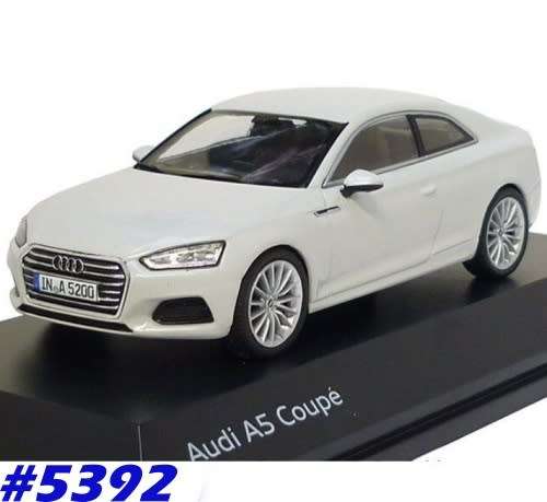 Audi A5 Coupe 2016 glacierwhite 1/43 Spark NEW+boxed (Dealer)  #5392 instant wheels