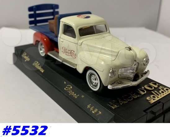 Dodge Pepsi-Cola Pickup 1940 white 1/43 Solido NEW+boxed  #5532 instant wheels