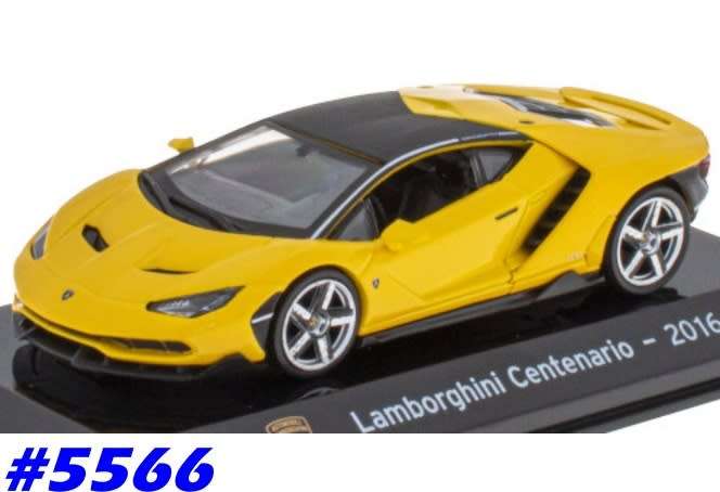 Lamborghini Centenario 2016 yellow+black 1/43 IXO NEW+boxed #5566 instant wheels
