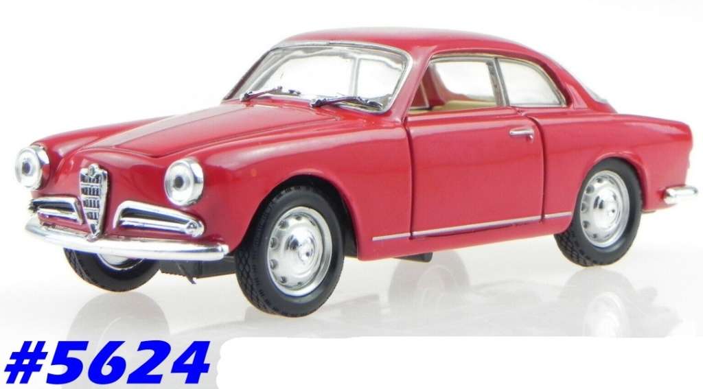 Alfa Romeo Giulietta Sprint 1957 red 1/43 Solido NEW+reblistered  #5624 instant wheels
