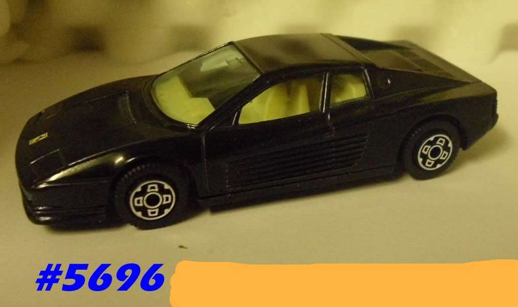 Ferrari Testarossa (F110) 1986 black 1/43 Bburago NEW+reblistered  #5696 instant wheels