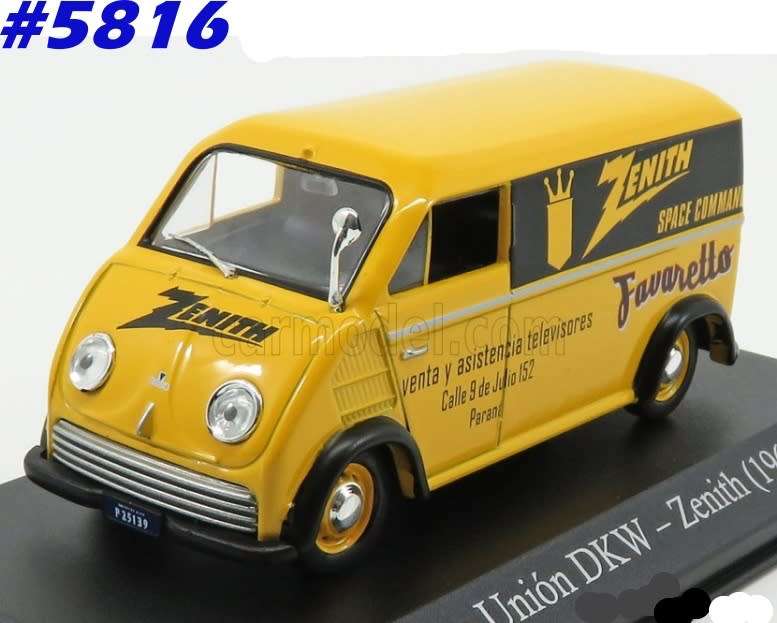 Auto Union DKW F89L Van 1962 yellow Zenith 1/43 IXO NEWinBlister  #5816 instant wheels