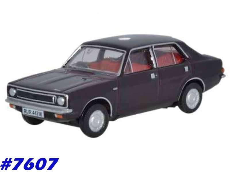 Morris Marina 1972 black tulip 1/76 Oxford NEW+boxed  #7607 instant wheels