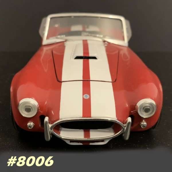 Shelby Cobra 427 S/C 1980 red+white 1/18 Ertl NEW+showcased  #8006 instant wheels