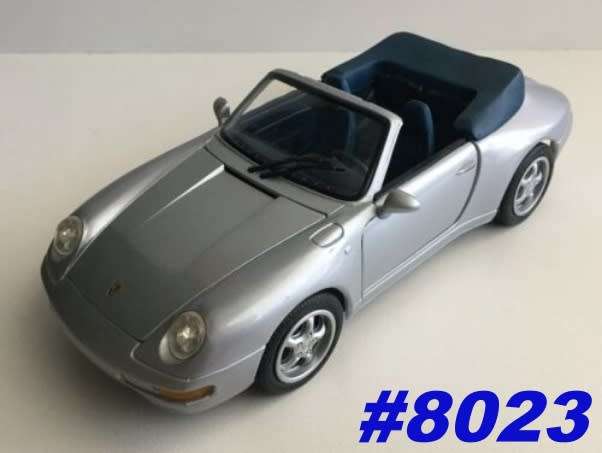 Porsche 911 Carrera 4 Cabriolet  (964) 1994 silver 1/18 Anson NEW+boxed #8023 instant wheels