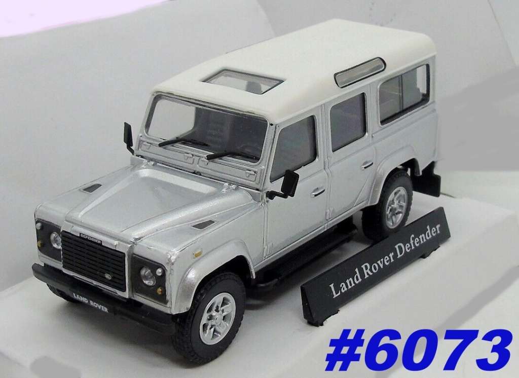 Land Rover Defender 110 TD County 2007 Zermatt-silver 1/43 Cararama #6073 instant wheels