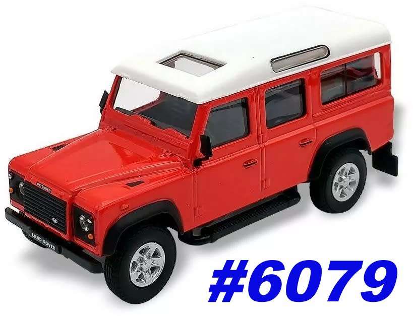 Land Rover Defender 110 TD County 2007 red 1/43 Cararama NEW+boxed #6079 instant wheels