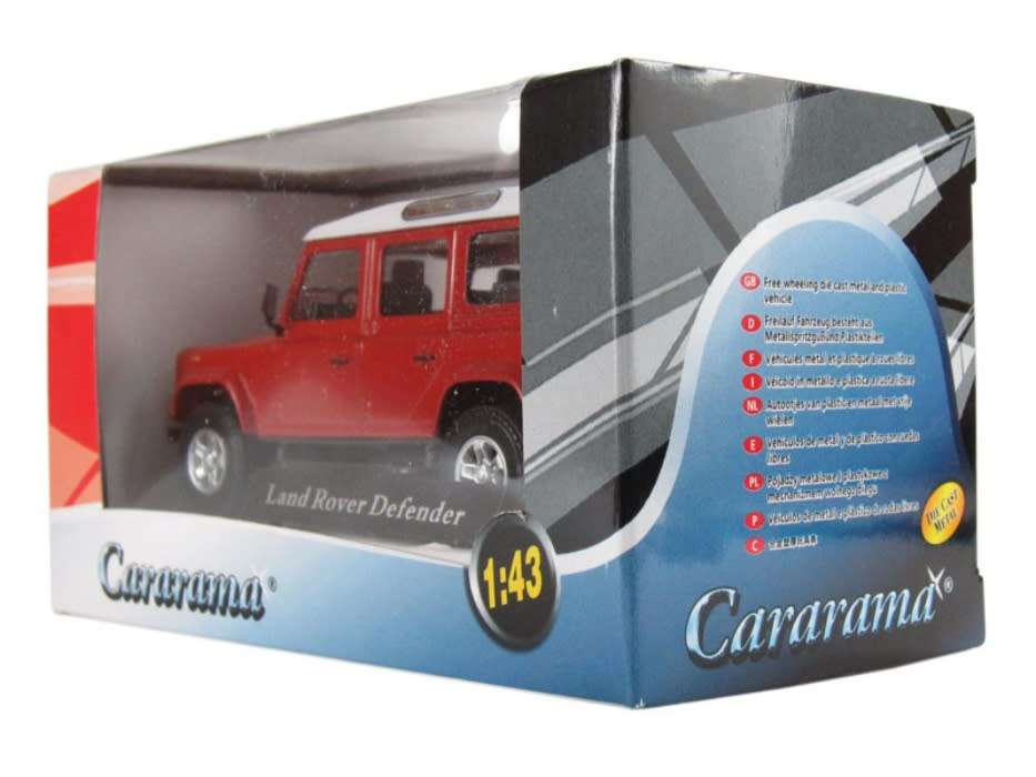 Land Rover Defender 110 TD County 2007 red 1/43 Cararama NEW+boxed #6079 instant wheels