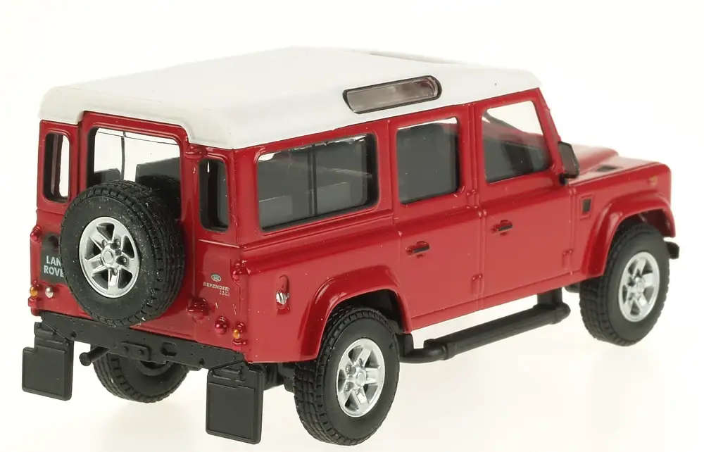 Land Rover Defender 110 TD County 2007 red 1/43 Cararama NEW+boxed #6079 instant wheels