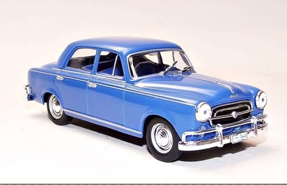 Peugeot 403 Saloon 1960 blue 1/43 IXO-Salvat NEWinBlister #6080 instant wheels
