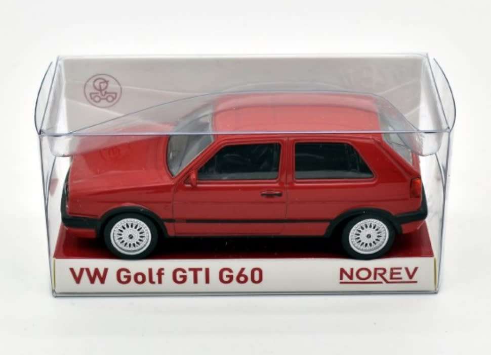 Volkswagen Golf II GTI (G60) 1990 red 1/43 Norev NEW+boxed #6098 instant wheels