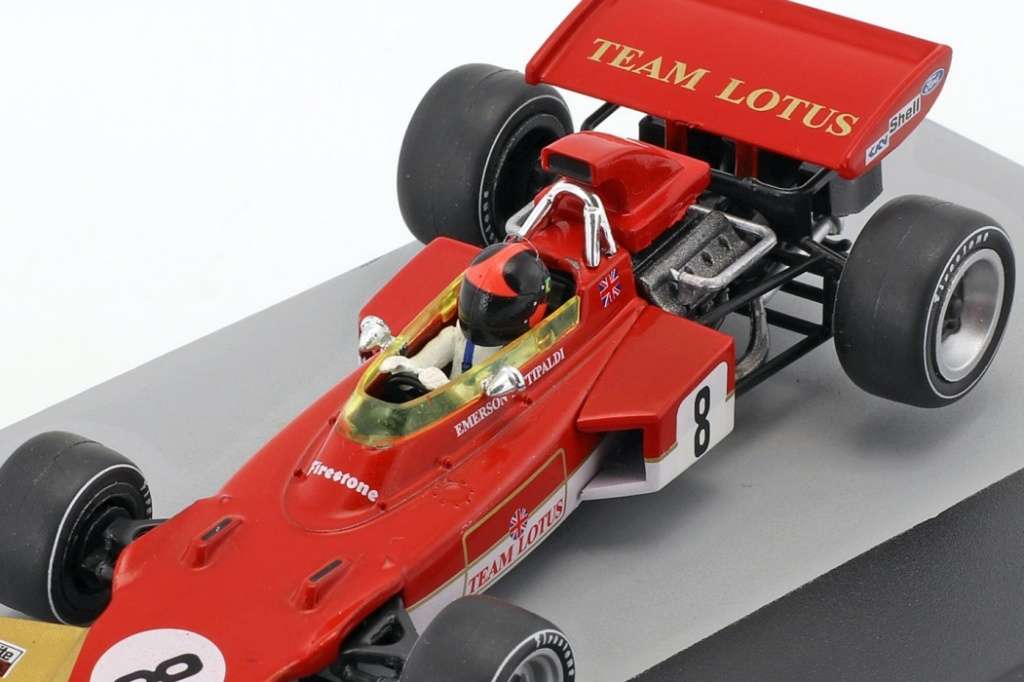 Lotus 72D F1 no.8 1971 Emerson Fittipaldi 1/43 IXO NEW+boxed #6101 instant wheels