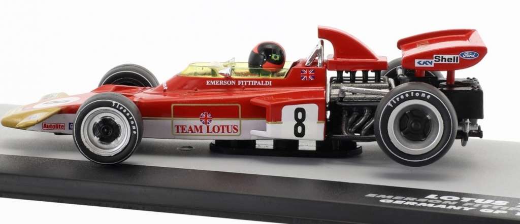 Lotus 72D F1 no.8 1971 Emerson Fittipaldi 1/43 IXO NEW+boxed #6101 instant wheels