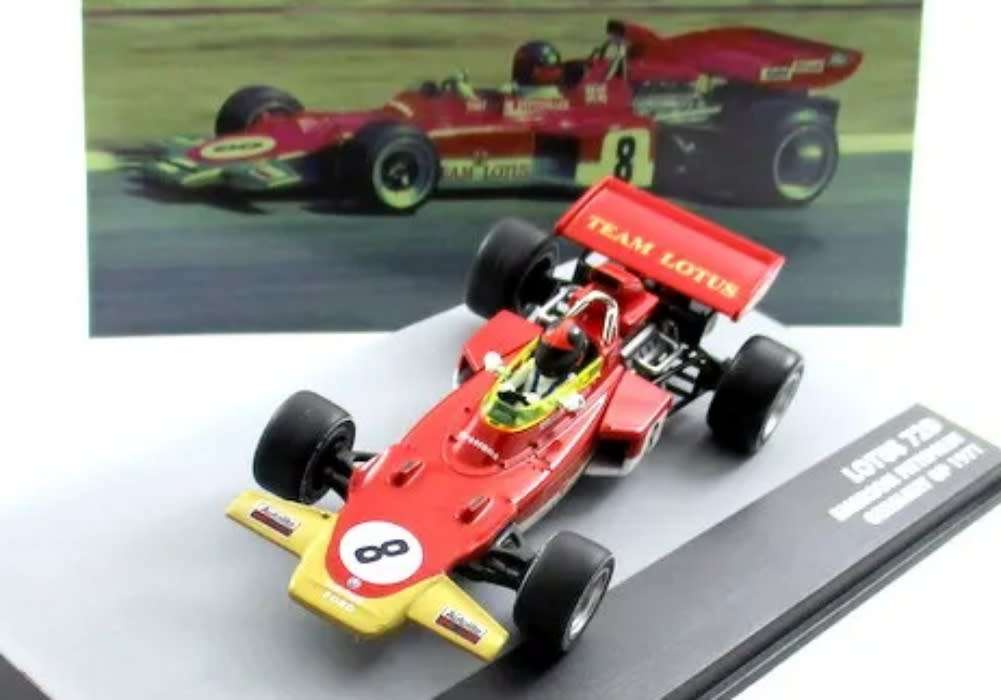 Lotus 72D F1 no.8 1971 Emerson Fittipaldi 1/43 IXO NEW+boxed #6101 instant wheels