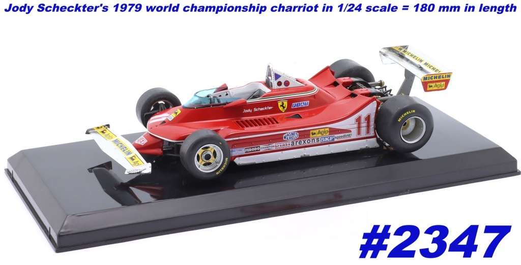 Ferrari 312 T4  #11  F1 1979 world champ J. Scheckter 1/24 Premium NEWinBlister #2347 instant wheels
