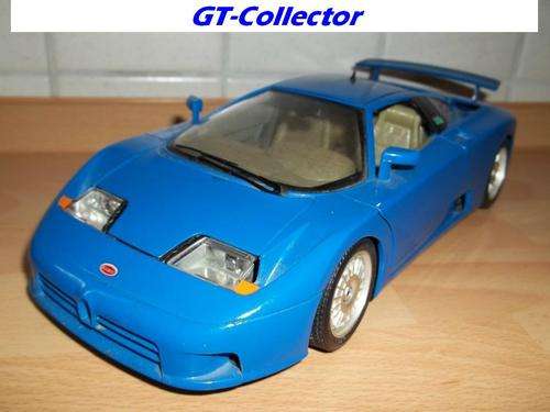 1:18 BUGATTI 11GB blue by Bburago/IT, top condition, 7 days money-back guarantee! 035