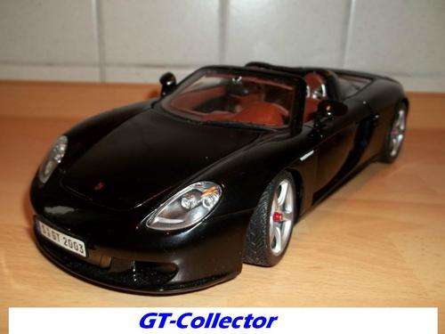 1:18 Porsche Carrera GT Roadster 2004 black by Maisto, superb cond, 7days money-back g'tee! 240