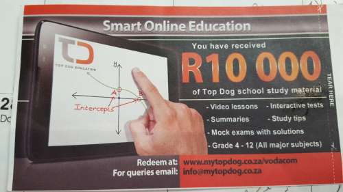 Top Dog Voucher worth R10 000!