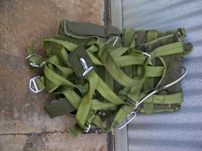 EX SAAF BACK TYPE PARACHUTE -  The real thing! Free shipping door to door