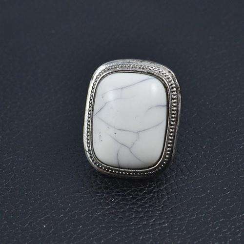 Woman's Vintage Opel and Silver Ring