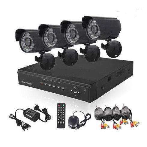 Analog 4 Channel CCTV Kit + Remote Viewing 900TVL