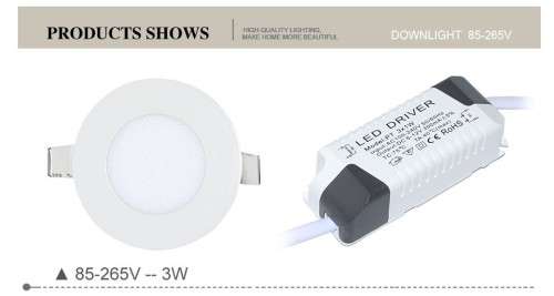 3W Round LED Panel Light