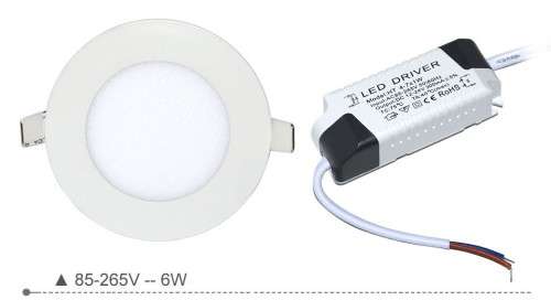 6W Round LED Panel Light