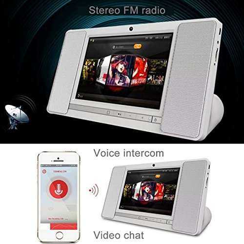 WiFi Intelligent Bluetooth 4.0 Wireless Tablet Speaker 7'Display Android 4.4 With Front Camera 2MP