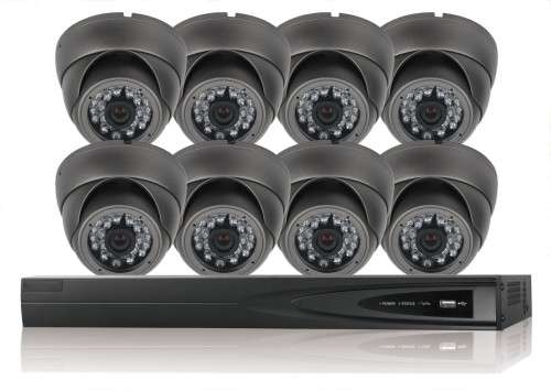 8 Channel Analog CCTV Dome Camera Kit