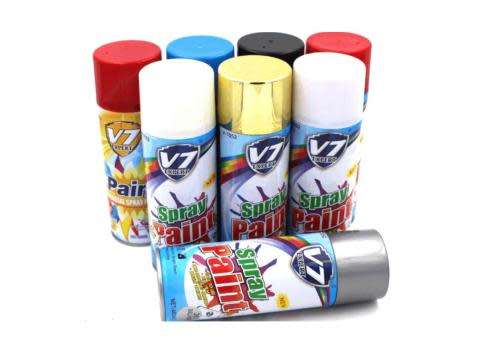 V7 400ml Spray Paint Black