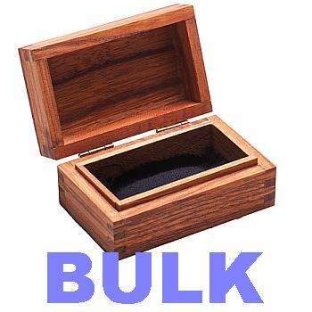 10 Wooden Boxes with Hinged Lids Size 2