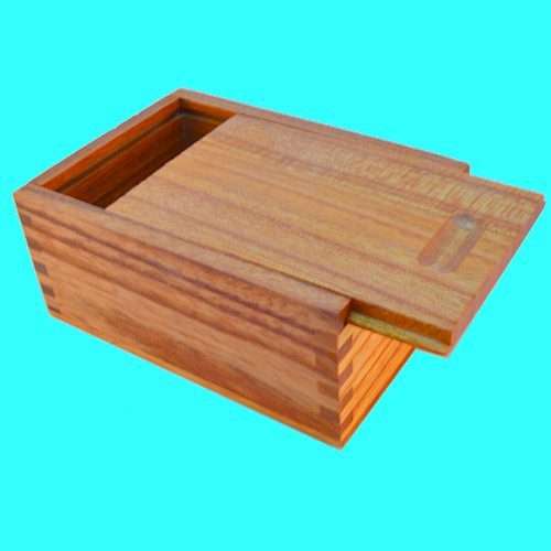 Wooden Box with Sliding Lid Size 5